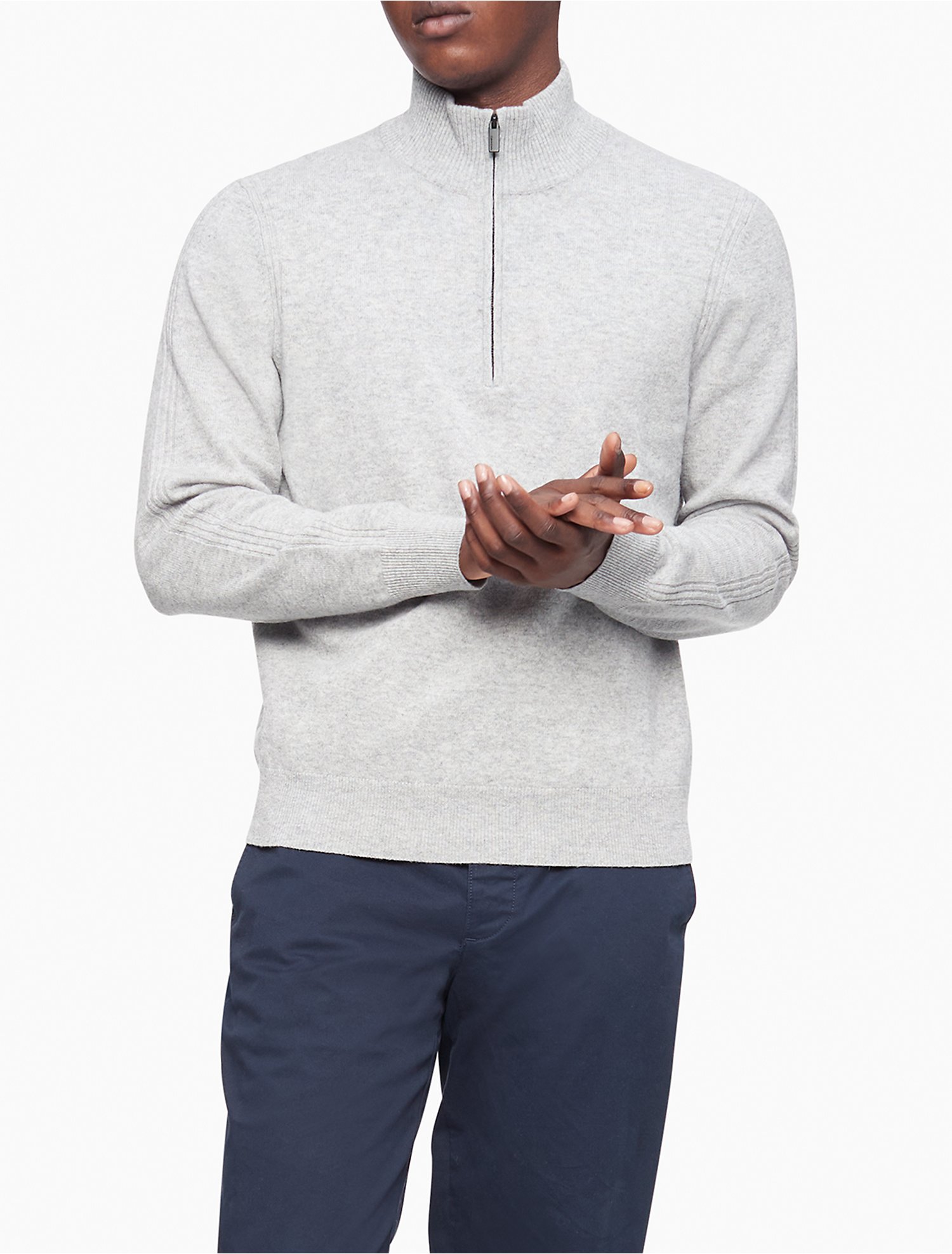 Merino Wool 1/4 Zip Sweater | Calvin Klein® USA