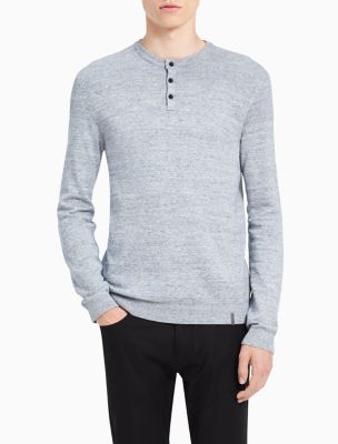 calvin klein men's henley