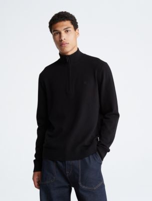 Monogram Embroidered Wool Crewneck - Men - Ready-to-Wear