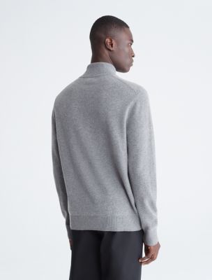 Merino Wool Blend Quarter Zip Sweater | Calvin Klein® USA