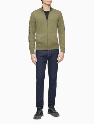 calvin klein zipper sweater