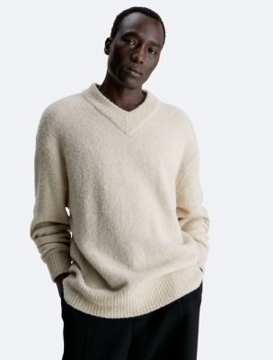 Bouclé knit sweater - Man