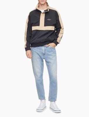 A lightweight popover jacket, detailed with color block highlights unique gift idea for men on valentine