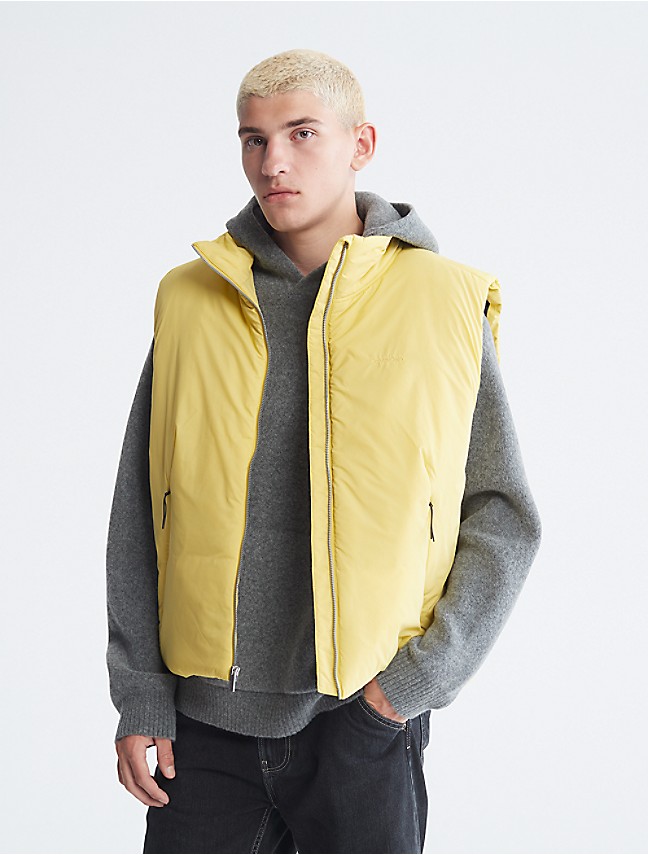 Recycled Nylon Full Zip Puffer Vest | Calvin Klein® Canada