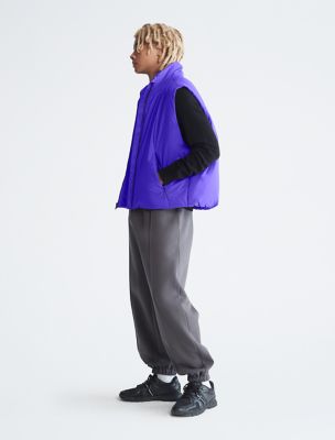 Recycled Nylon Full Zip Puffer Vest | Calvin Klein® USA