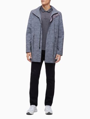 calvin klein nylon hooded jacket