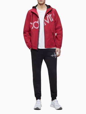 calvin klein red windbreaker