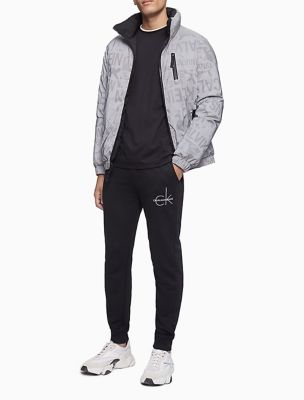calvin klein jeans padded jacket with reflective technology