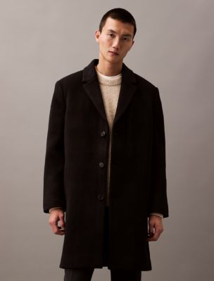 Cashmere Wool Blend Overcoat | Calvin Klein