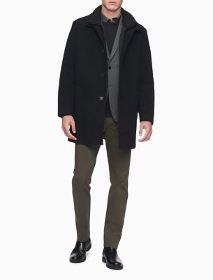 calvin klein coat wool