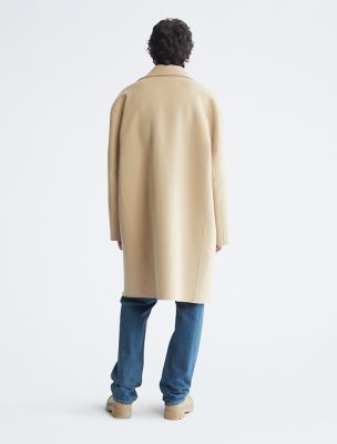 Standards Double Faced Wool Overcoat, Caramel