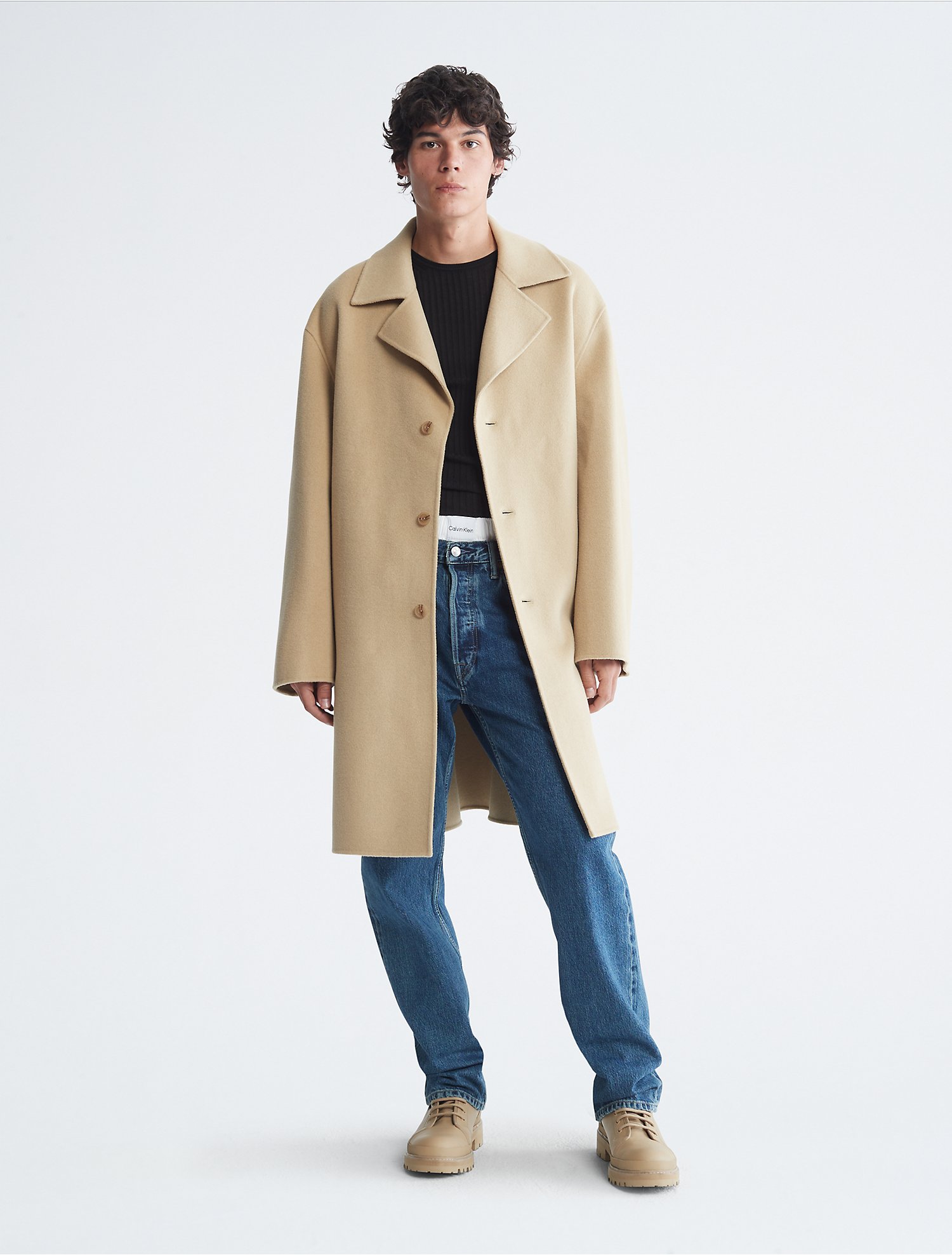 Standards Double Faced Wool Overcoat | Calvin Klein