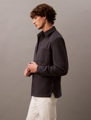 お歳暮ならオンライン Pocket Blend Wool Shirt Klein Calvin | Jacket ジャケット・アウター