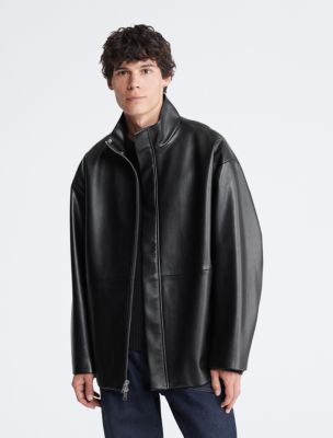Cocoon Faux Leather Coat | Calvin Klein