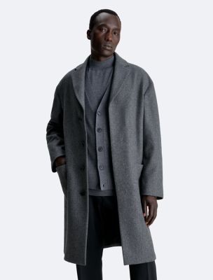 Modern Wool Blend Coat