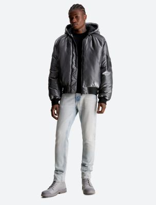 Metallic Puffer Bomber Jacket | Klein® USA Calvin