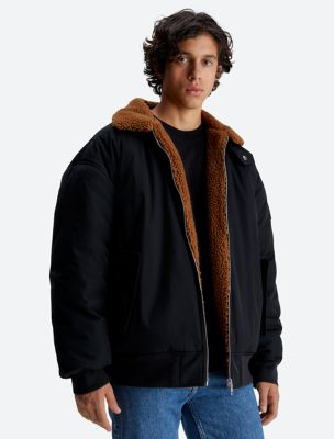Reversible Sherpa Bomber Jacket | Calvin Klein