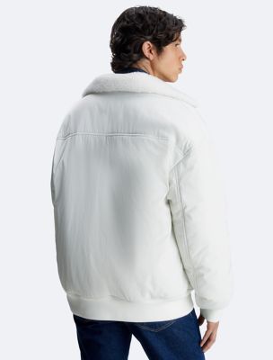 Klein® | Reversible USA Calvin Bomber Sherpa Jacket