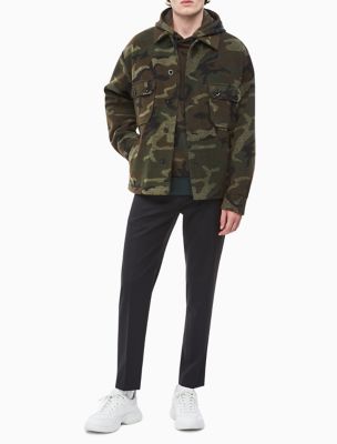 calvin klein camo jacket