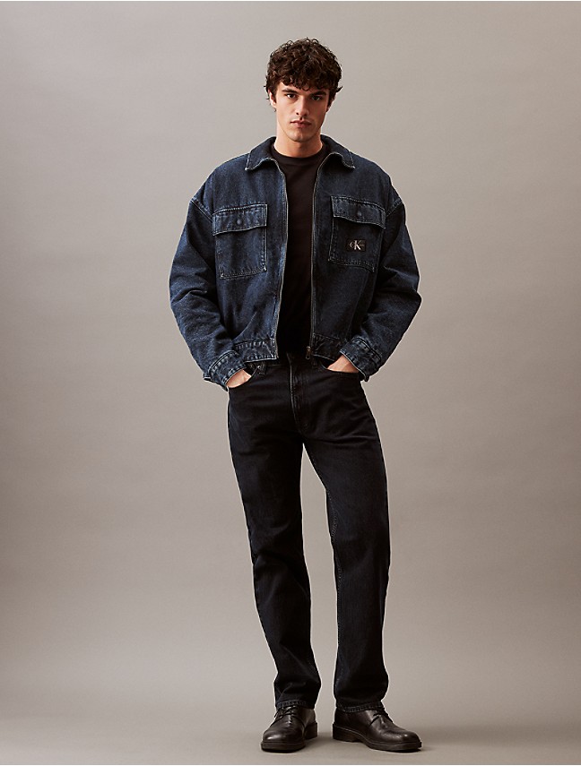 Calvin Klein Jeans REGULAR 90S JACKET - Veste en jean - blue denim/denim  bleu 