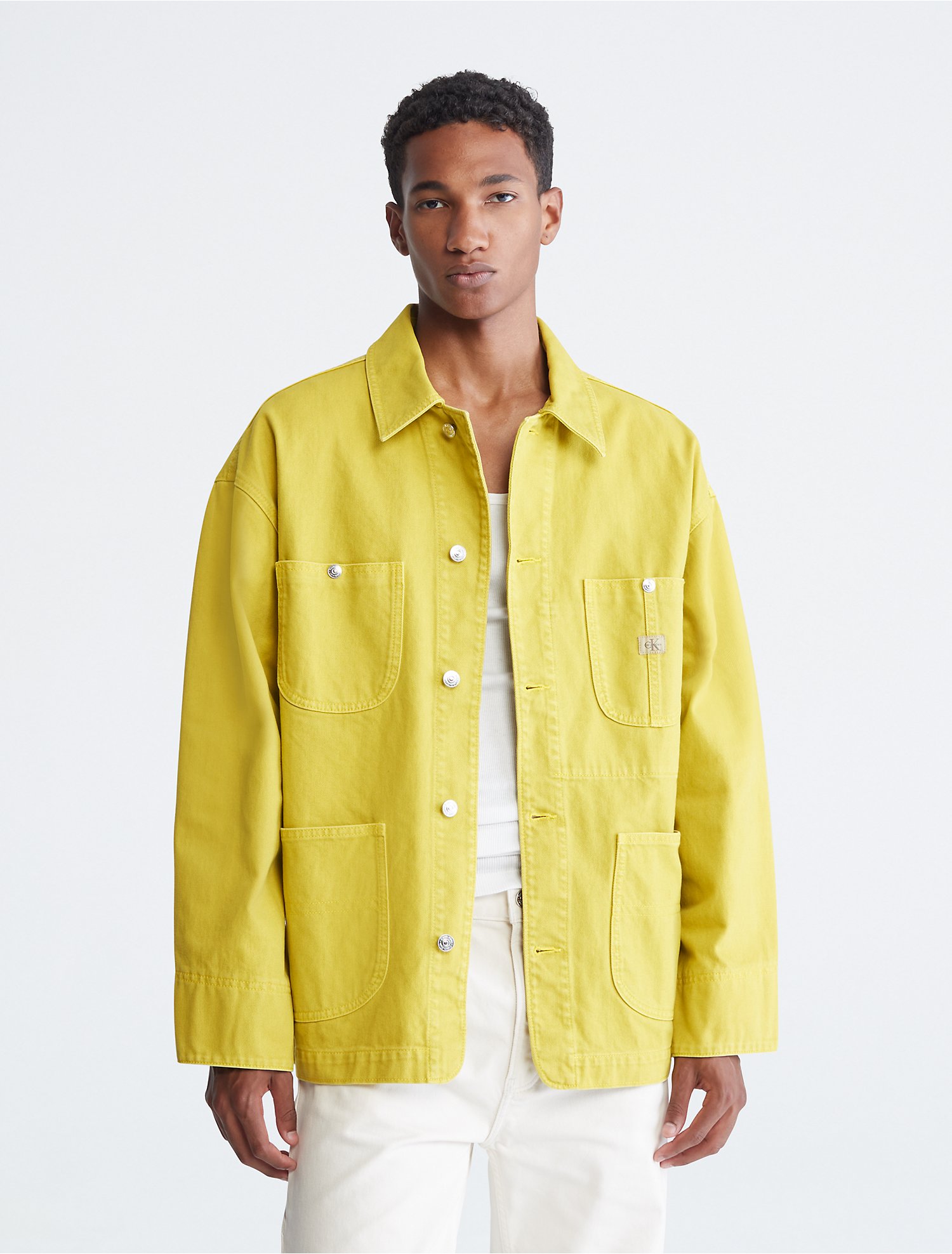 Khakis Stone Wash Denim Chore Jacket | Calvin Klein
