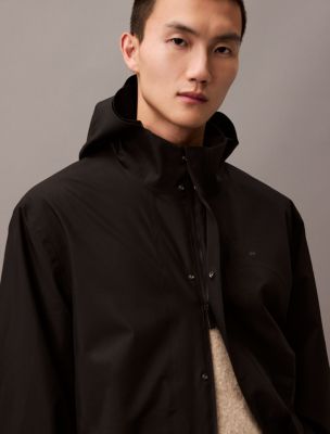 Water Resistant Hooded Rain Jacket | Calvin Klein