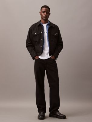 Calvin klein men's denim trucker jacket online