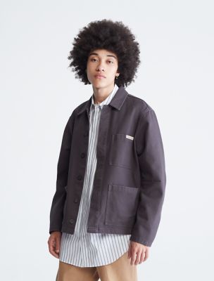 Khakis Covered Placket Chore Jacket | Calvin Klein® Canada