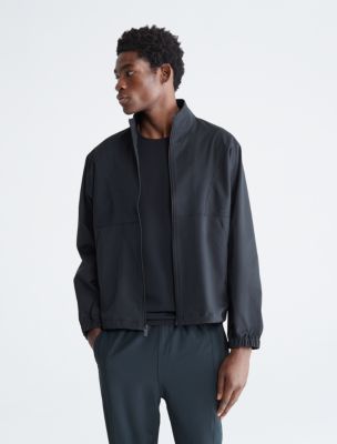 Calvin Klein Athletic Relaxed Fit Mock Neck Jacket