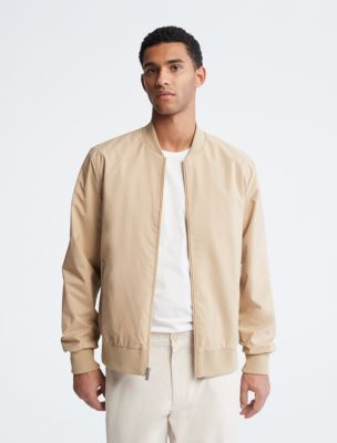 Matte Bomber Jacket, Travertine