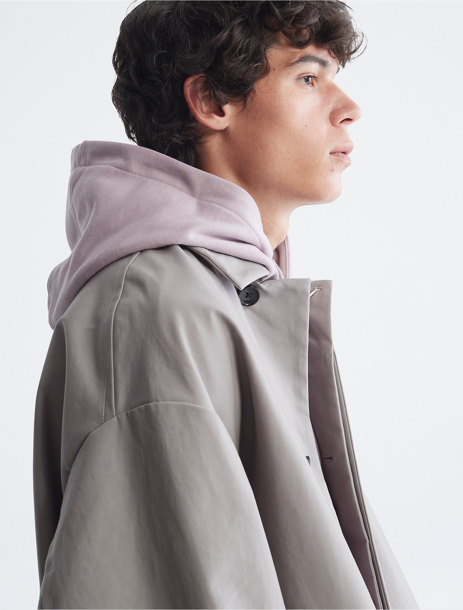 voorkomen positie open haard Standards Bonded Cotton Mac Coat | Calvin Klein