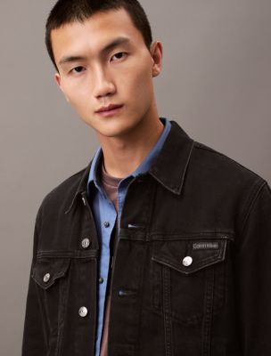 Calvin klein black jean 2024 jacket