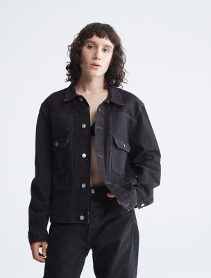 Standards Jaguar Black Selvedge Utility Denim Jacket Calvin Klein