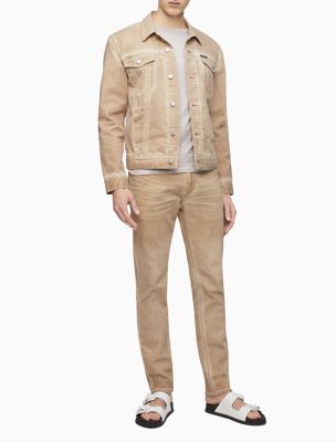 calvin klein men's denim trucker jacket