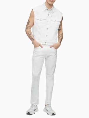 calvin klein white vest