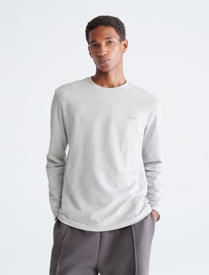 Buy Calvin Klein Men's Relaxed Fit Monogram Logo Crewneck T-Shirt, Heroic  Grey Heather, Large, Heroic Grey Heather, Large at