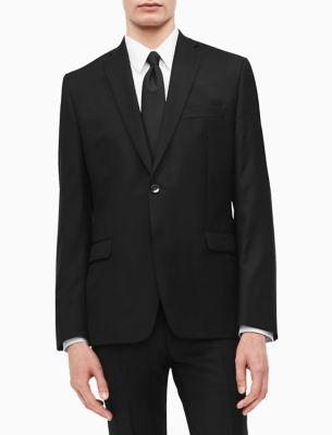 calvin klein black suit pants