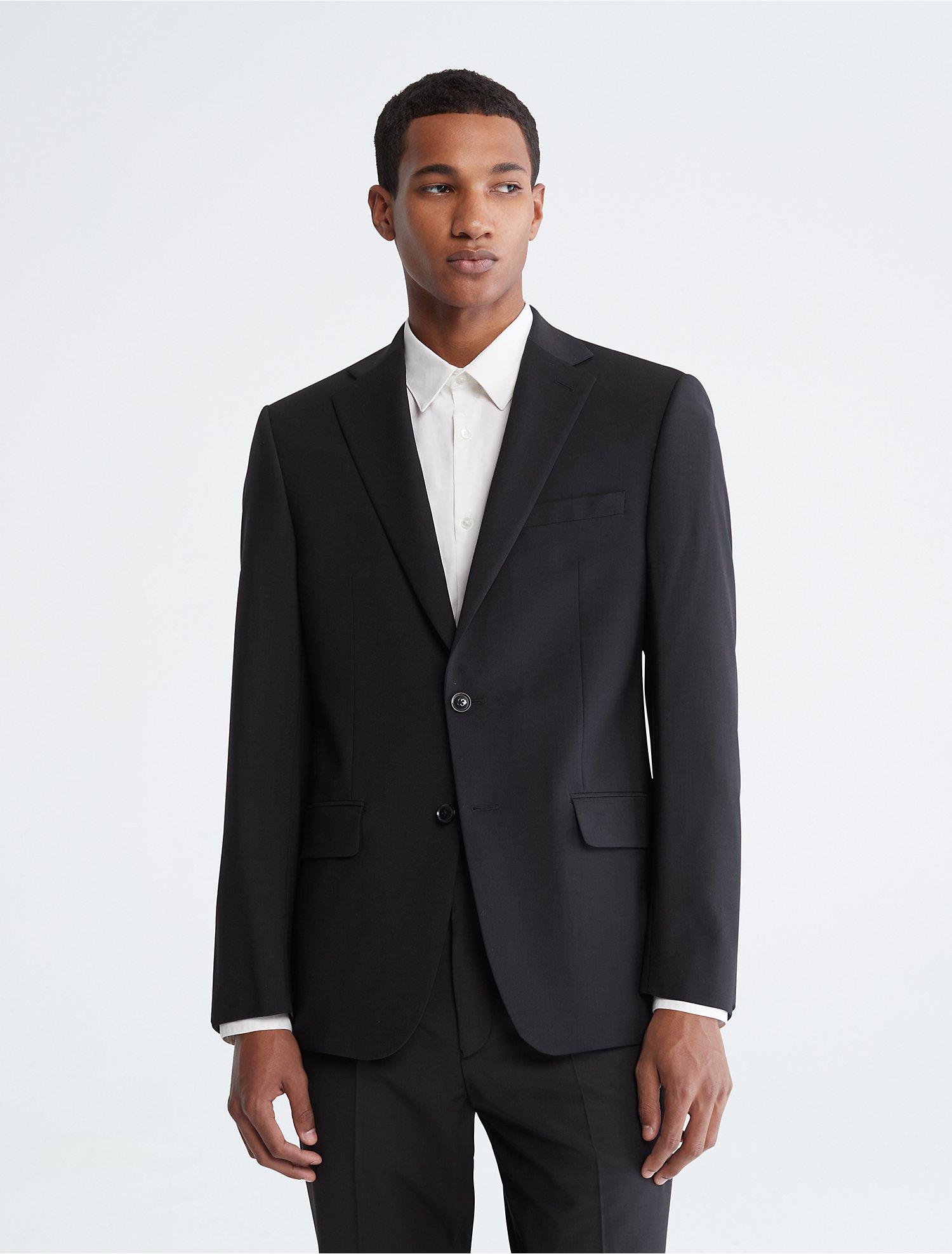 Descubrir 87+ imagen calvin klein black suit jacket
