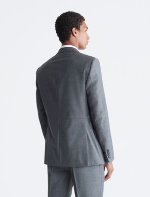 Slim Fit Heather Grey Suit Jacket