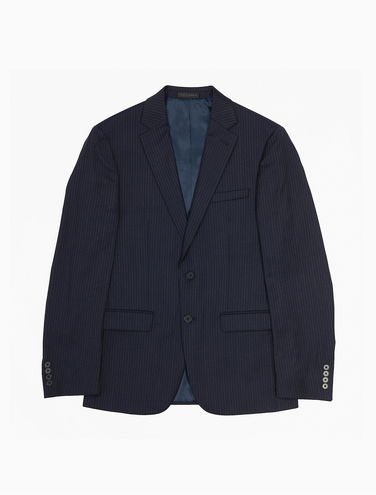 Slim Fit Navy Pinstripe Suit Jacket | Calvin Klein® USA