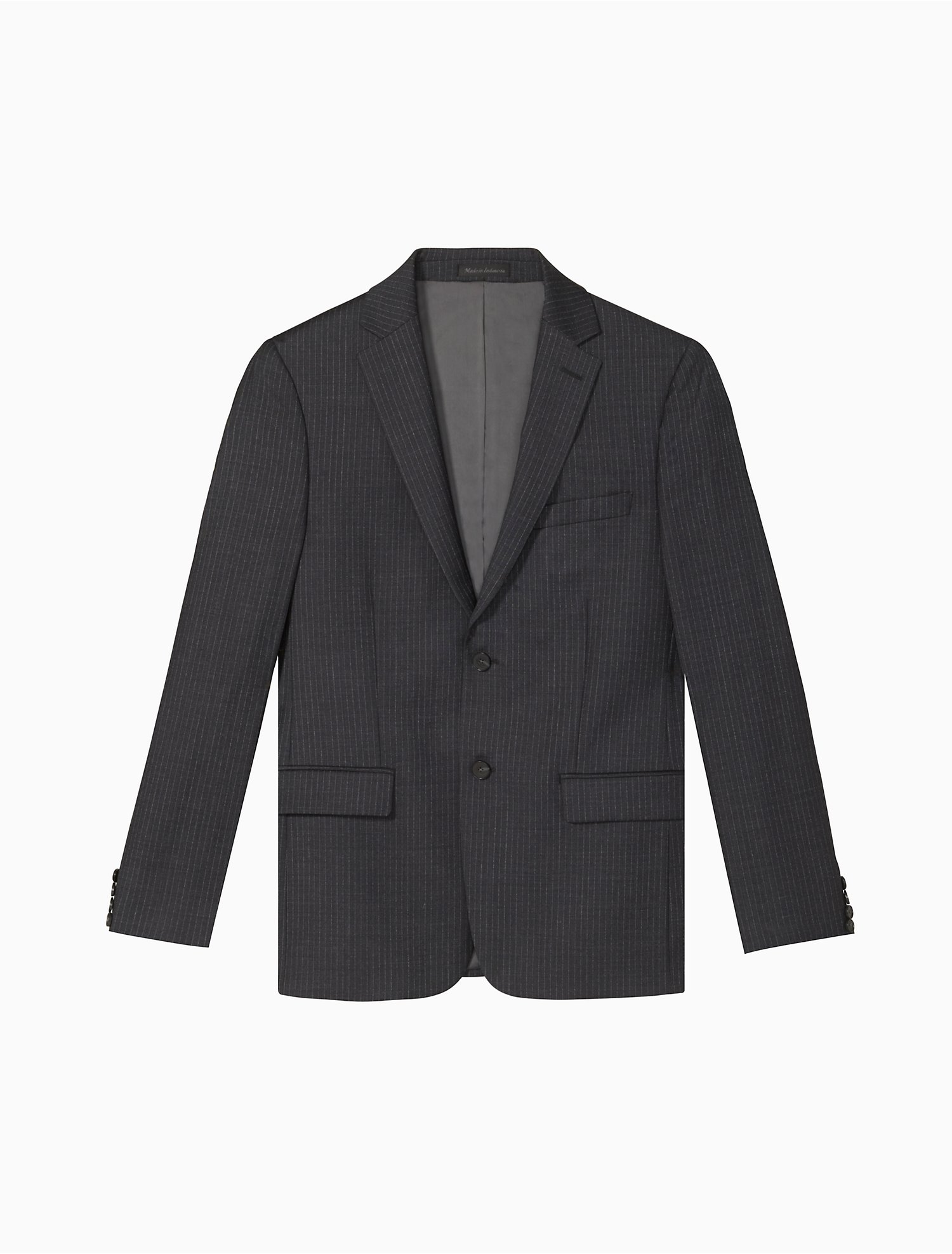 Hassy Bedreven Met andere bands Skinny Fit Charcoal Pinstripe 2-Button Jacket | Calvin Klein® USA