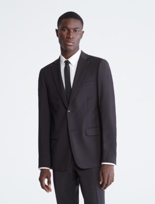 calvin klein black suit jacket