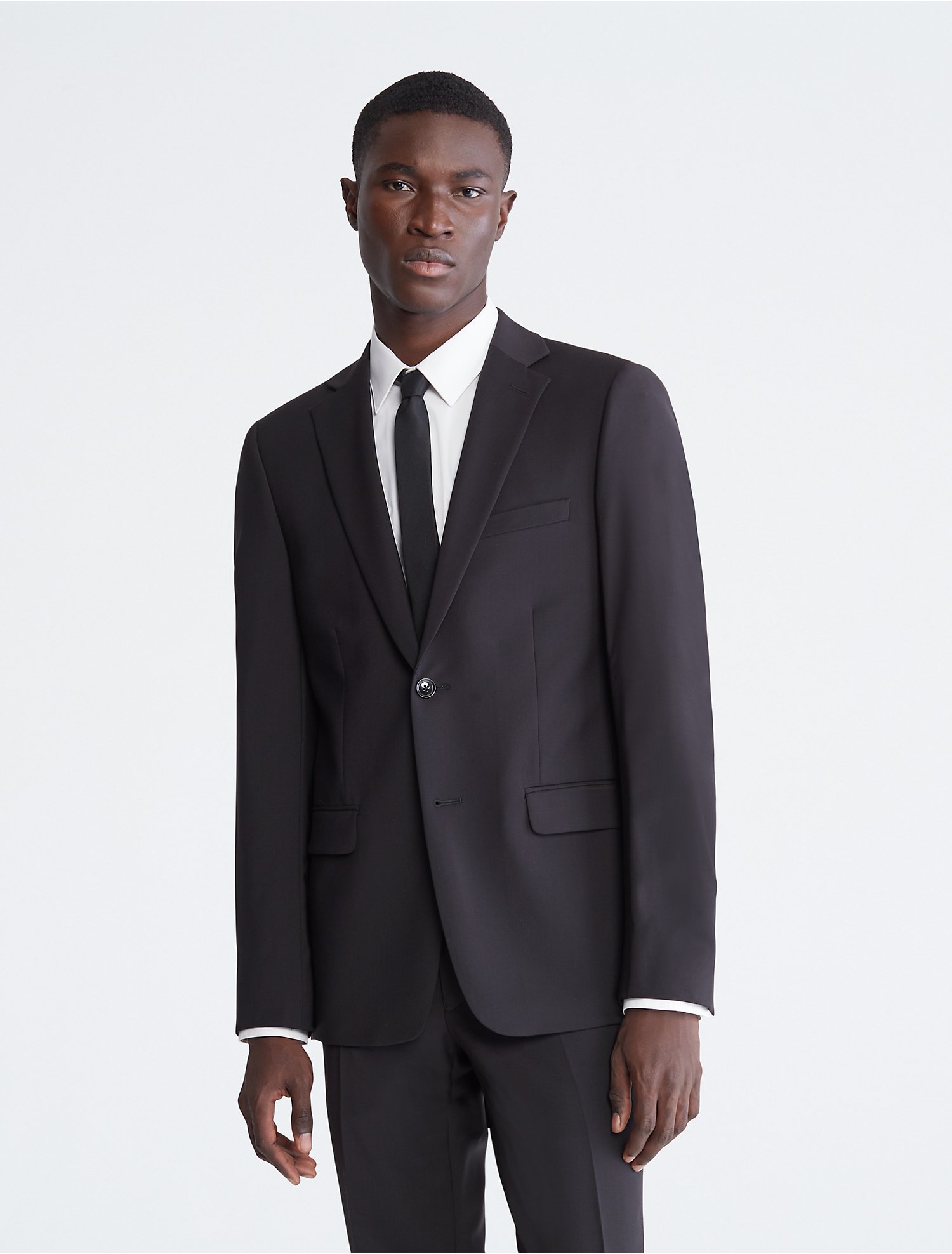 Skinny Fit Black Suit Jacket | Calvin Klein