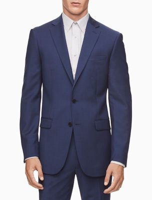 calvin klein postman blue suit