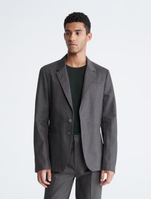 Calvin Klein NEWPORT HALF ZIP Charcoal Marl - Clothing from Gamola