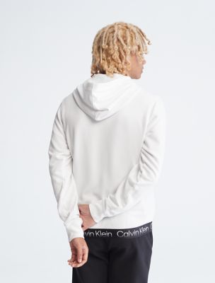 calvin klein swim tape fleece overhead hoodie
