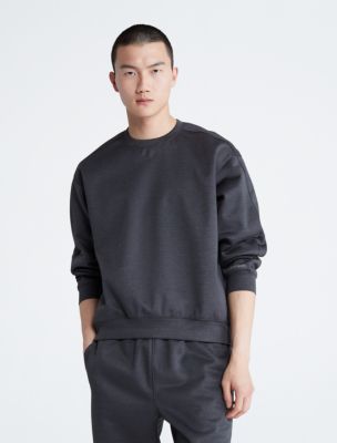 Black Round Neck Calvin Klein Mens Sweatshirt