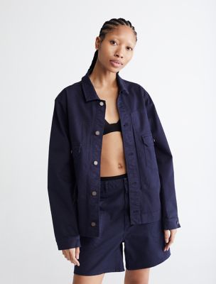 Standards Overdyed Utility Chore Jacket, Navy Blazer