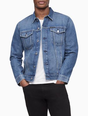 Calvin Klein Men's Essential Denim Trucker Jacket