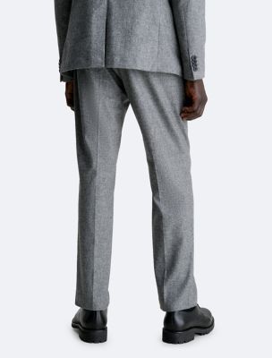 Wool Blend Flannel Tapered Pants | Calvin Klein® USA